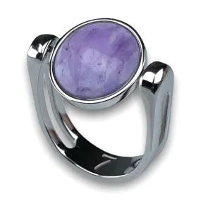 Amethyst Crystal Fidget Ring