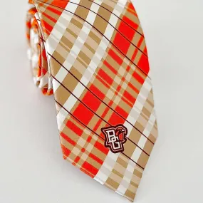 BG Orange/Tan Plaid Tie