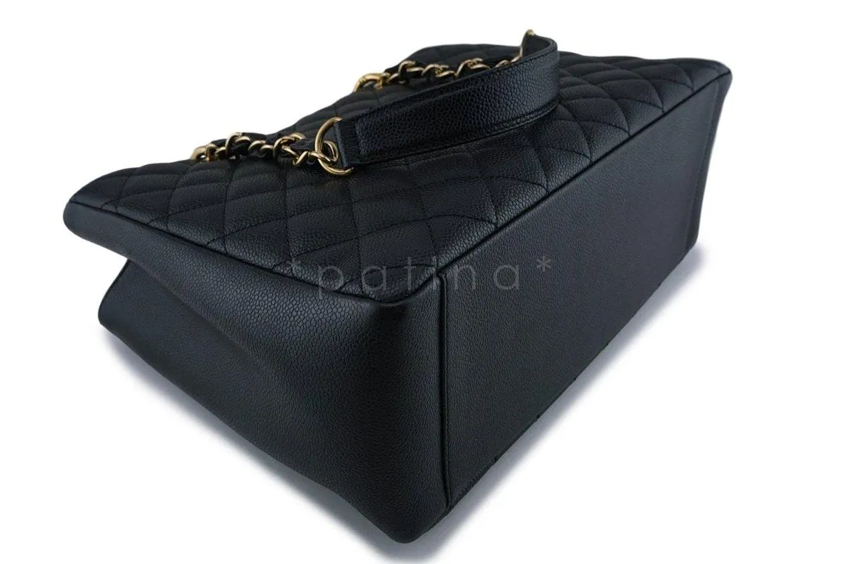 Chanel Black Caviar Classic Grand Shopper Tote GST Bag GHW