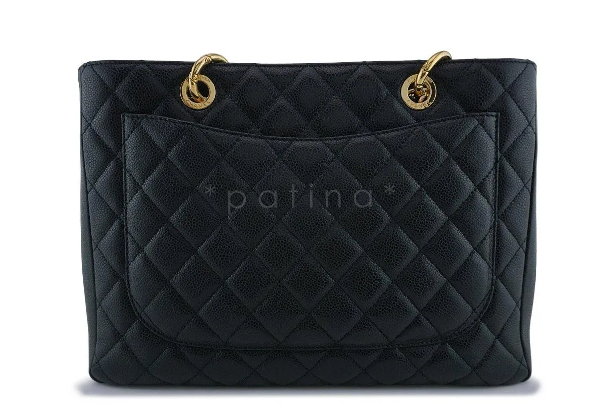 Chanel Black Caviar Classic Grand Shopper Tote GST Bag GHW