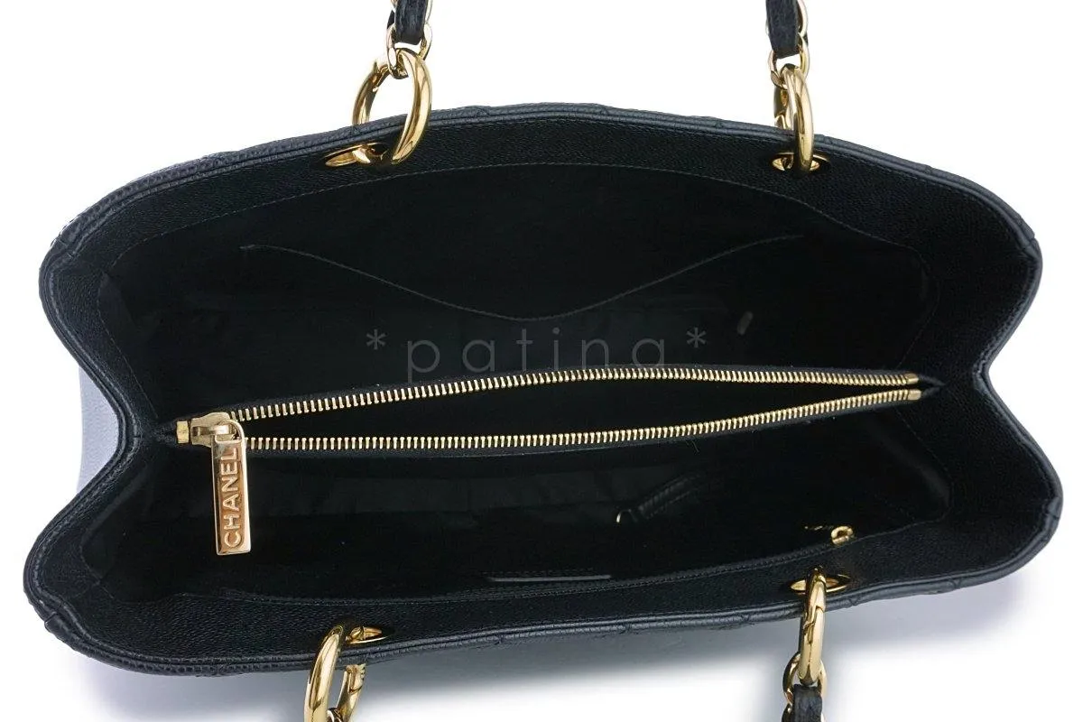 Chanel Black Caviar Classic Grand Shopper Tote GST Bag GHW