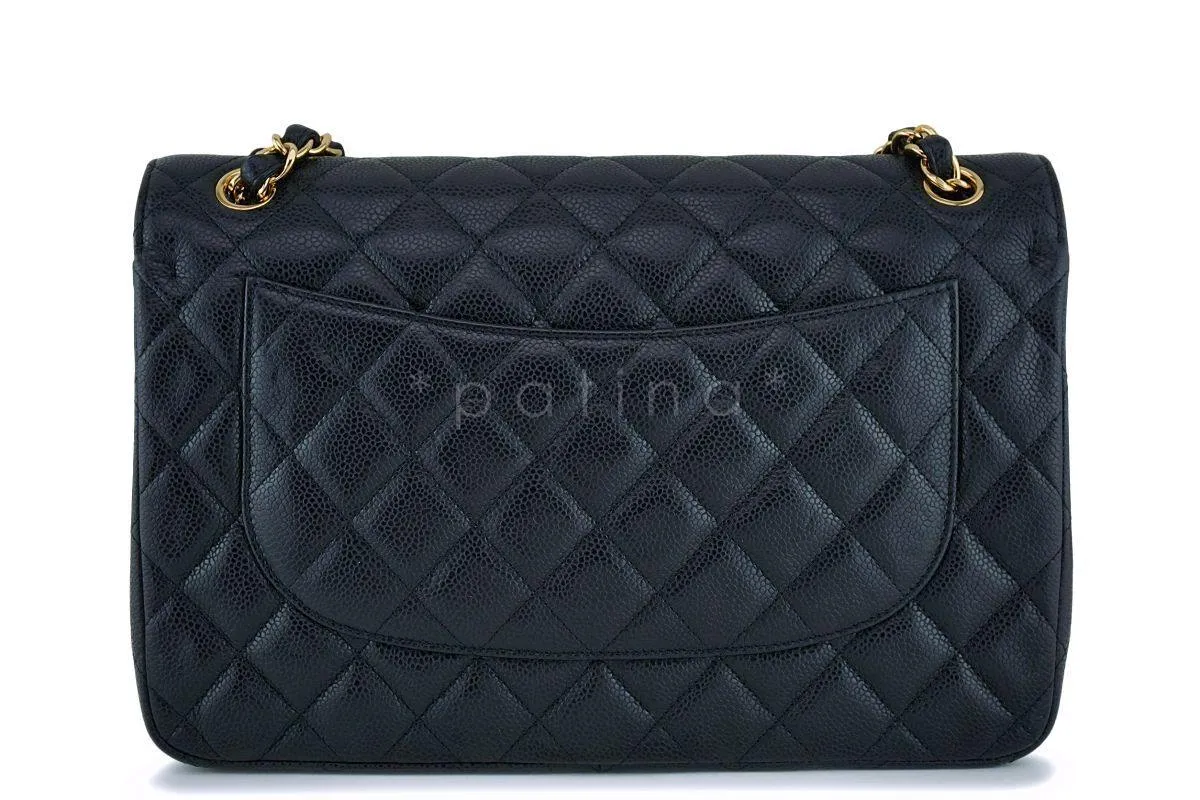 Chanel Black Caviar Jumbo Classic Double Flap Bag GHW