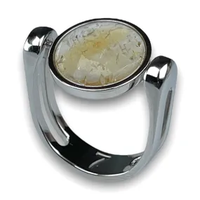 Citrine Crystal Fidget Ring