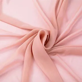 Dusty Rose Stretch Chiffon Fabric