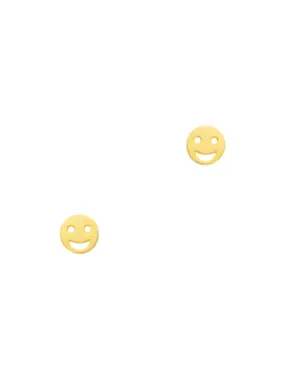 Gold Smiley Face Posts