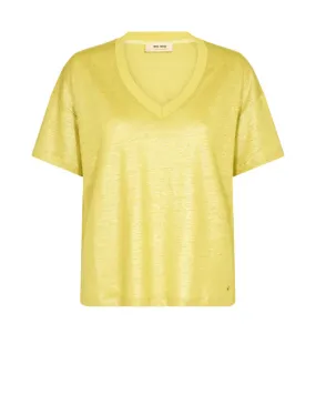 Mos Mosh Yellow Plum Casa V-SS Foil Tee