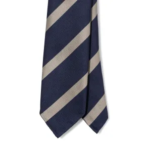 Silk Repp Stripe Seven-fold Tie