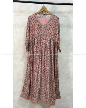 Vintage Rose Paisley Printed Alia Cut Set